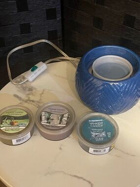 Yankee Candle Melt Cup Wax Warmer Electric Lot Of 3 Easy Meltcups READ